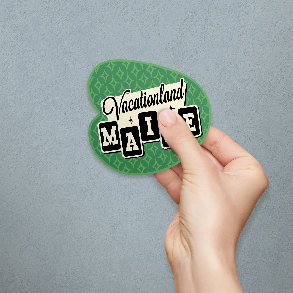 Maine Vacationland Retro Die Cut Vinyl Sticker