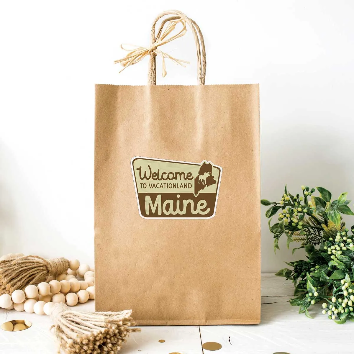 Maine Welcome to Vacationland State Pride Vinyl Sticker