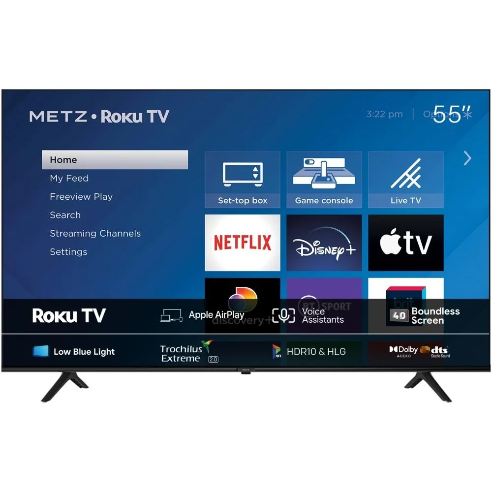 Metz 55MRD6000YUK 55 Inch DLED 4K UHD HDR Smart TV