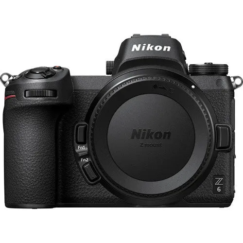 Nikon Z6 Mirrorless Digital Camera (Body Only) FTZ Mount Adapter for F-Mount Lenses and 120GB Memory Card Deluxe Bundle