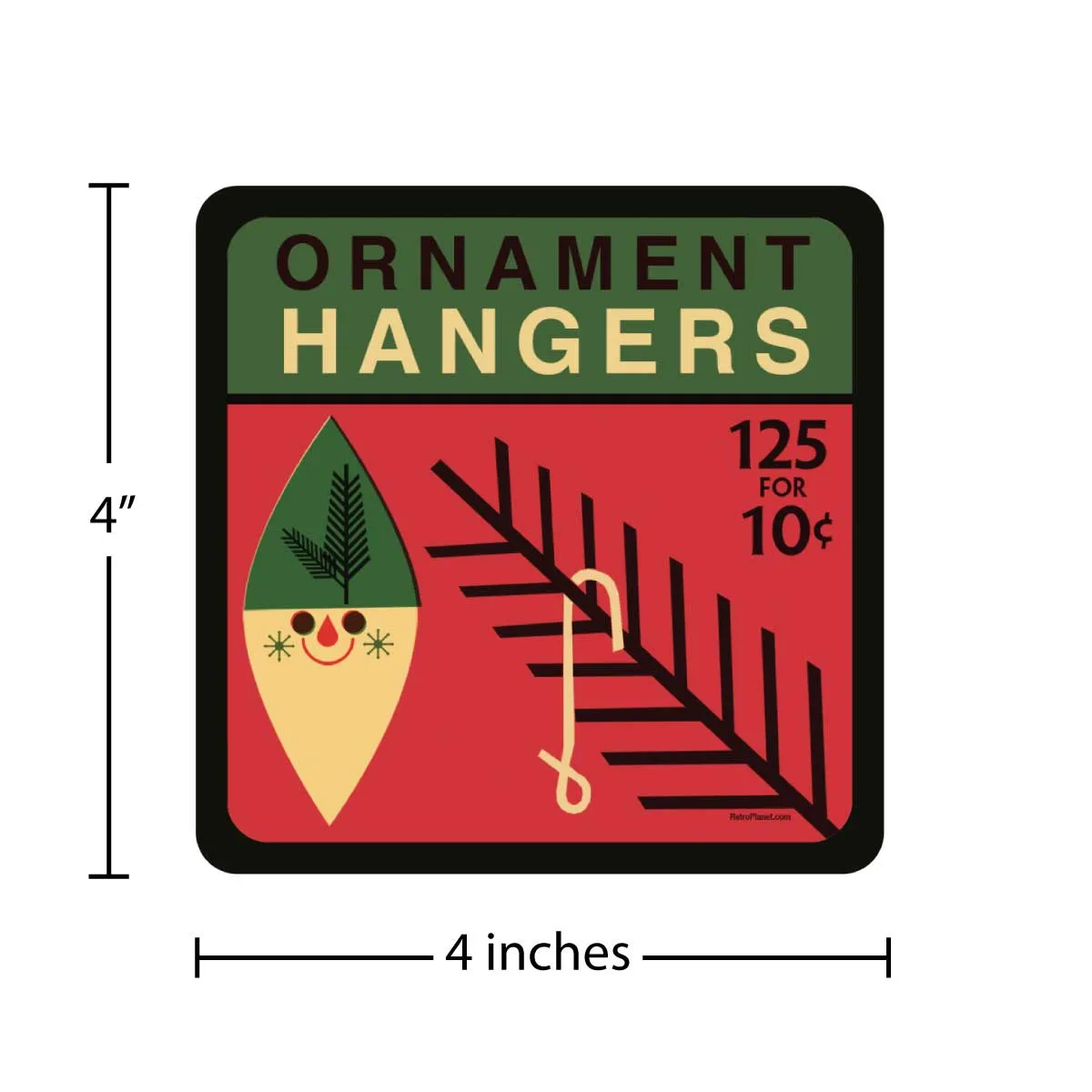 Sure! Here’s an optimized title for your e-commerce product:

Festive Ornament Hangers – Die-Cut Stickers for Holiday Decorating