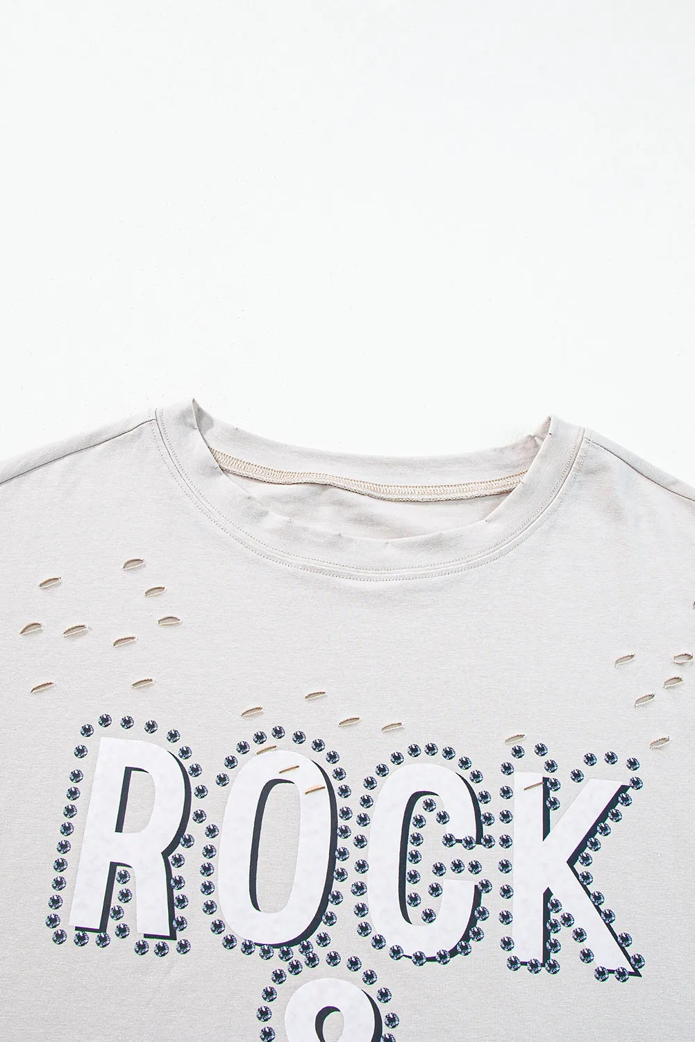 Rock & Roll Graphic Distressed Vintage Tee