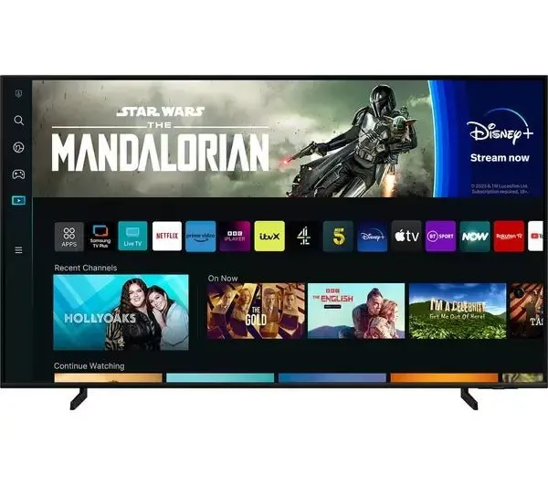 Samsung QE55Q60C (2023) QLED HDR 4K Ultra HD Smart TV, 55 inch with TVPlus - Black