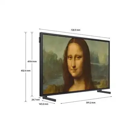 SAMSUNG The Frame Art Mode QE32LS03CBUXXU 32" Smart Full HD HDR QLED TV with Bixby & Alexa - White