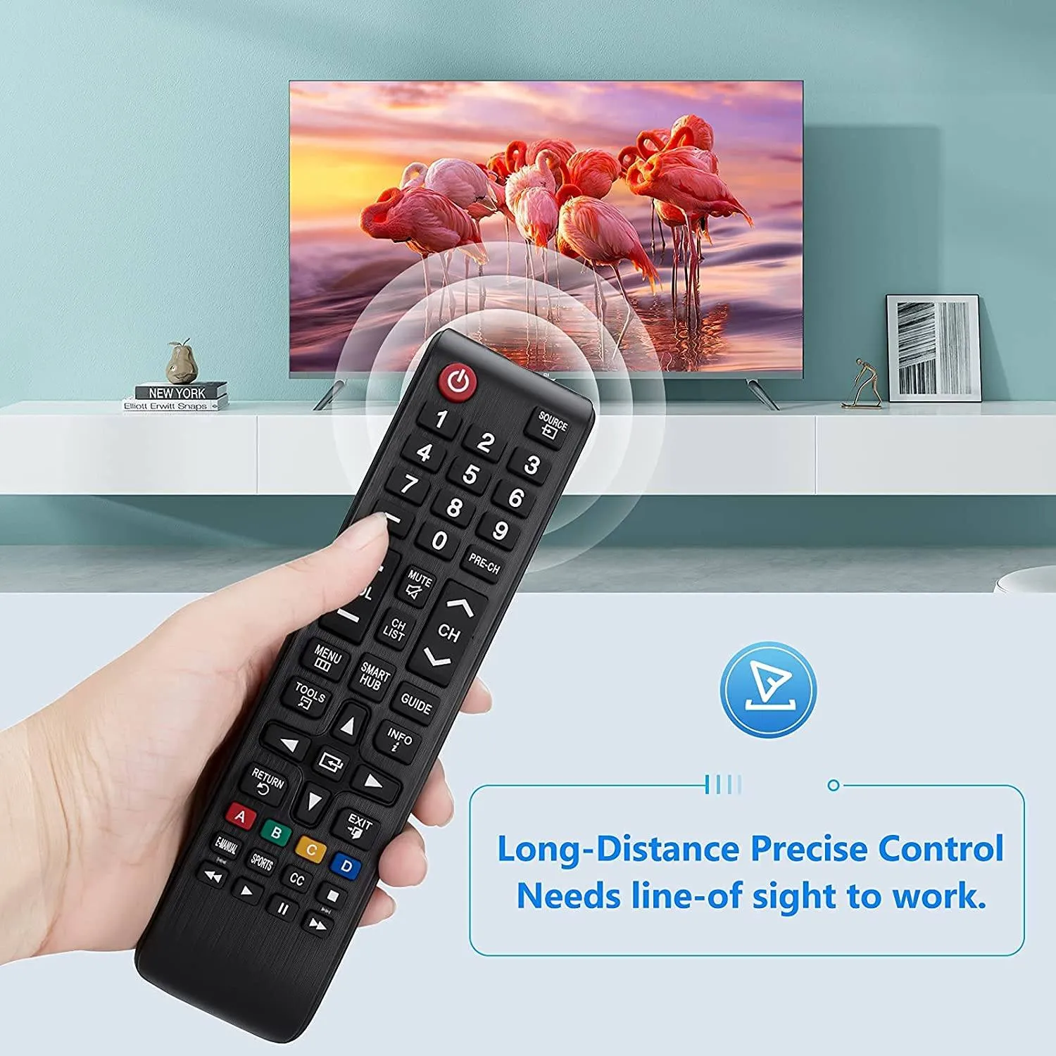 Samsung-TV-Remote for All Samsung LCD LED HDTV 3D Smart TVs Models