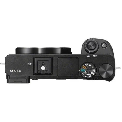 Sony Alpha a6000 Mirrorless Digital Camera with 16-50mm and 55-210mm Lenses   32GB Memory Card Starter Bundle