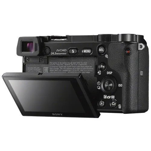 Sony Alpha a6000 Mirrorless Digital Camera with 16-50mm and 55-210mm Lenses   32GB Memory Card Starter Bundle