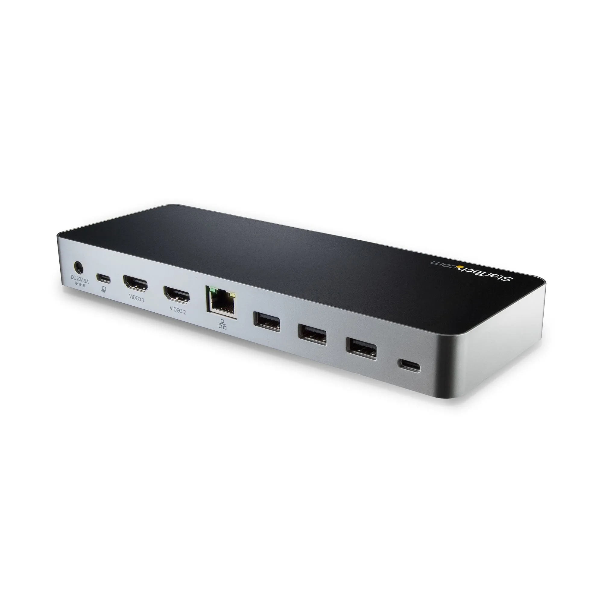 Startech.Com Dual Monitor Usb C Docking Station With 60W Power Delivery For Windows Laptops, Usb C To Hdmi / Dvi Dock, U