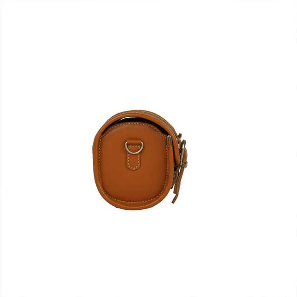 Tan Brown Melten Classic Mirrorless Leather Camera Case - Harper