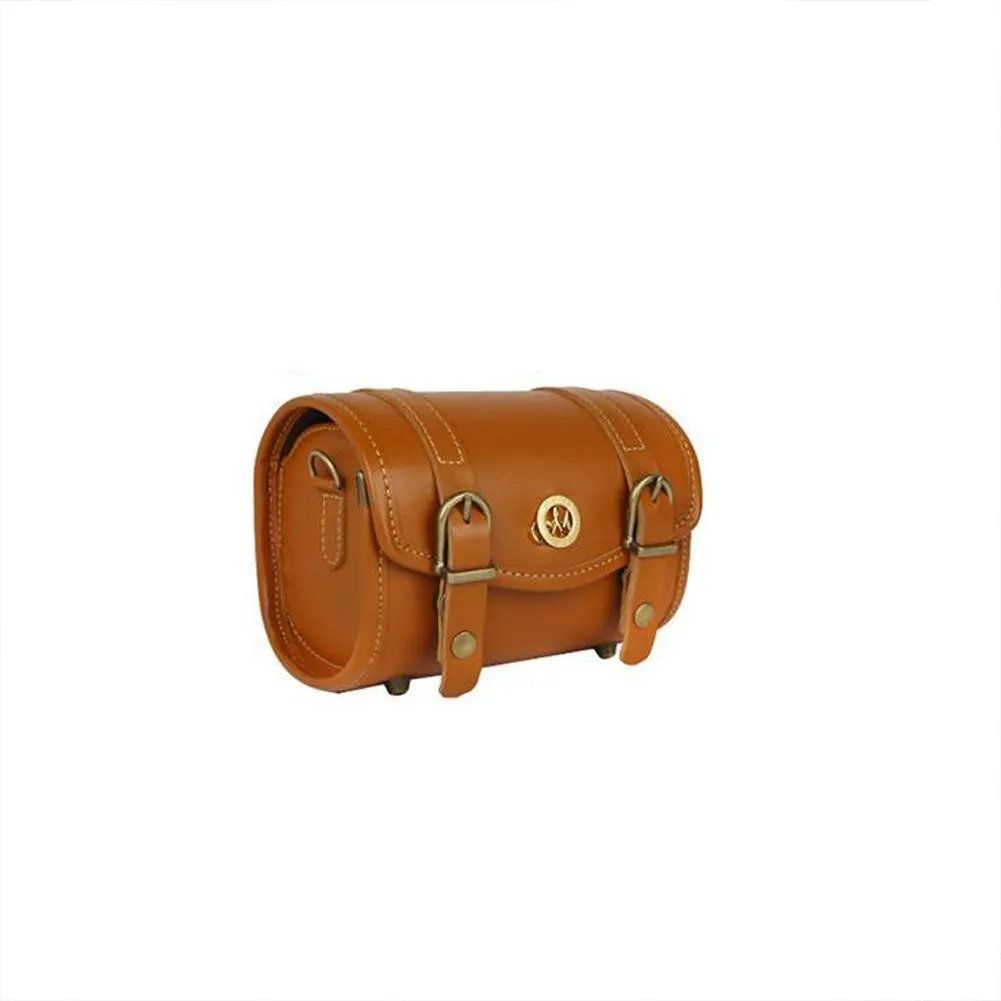 Tan Brown Melten Classic Mirrorless Leather Camera Case - Harper