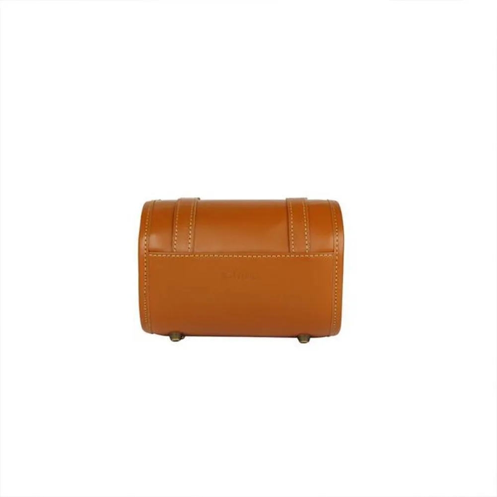 Tan Brown Melten Classic Mirrorless Leather Camera Case - Harper