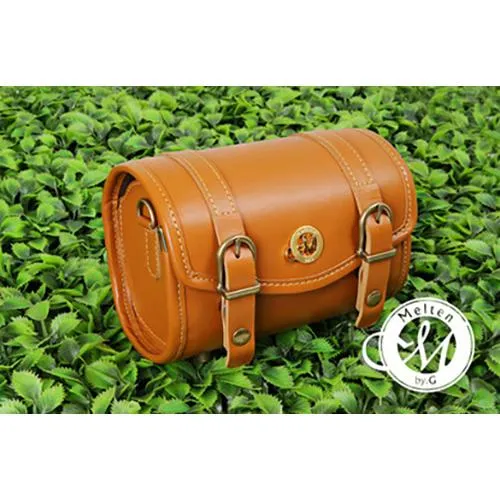 Tan Brown Melten Classic Mirrorless Leather Camera Case - Harper