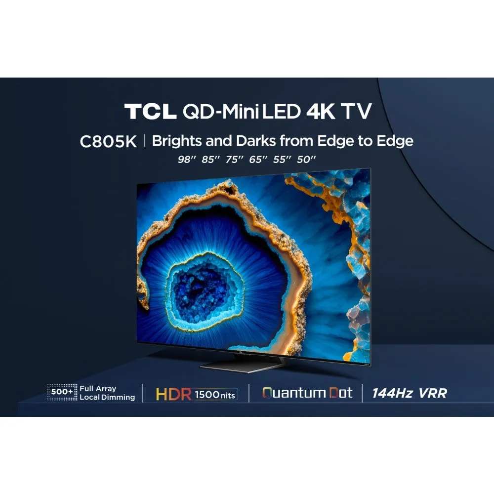 TCL 65C805K 65 Inch C805K 4K UHD HDR QLED Mini LED Smart Google TV 2024