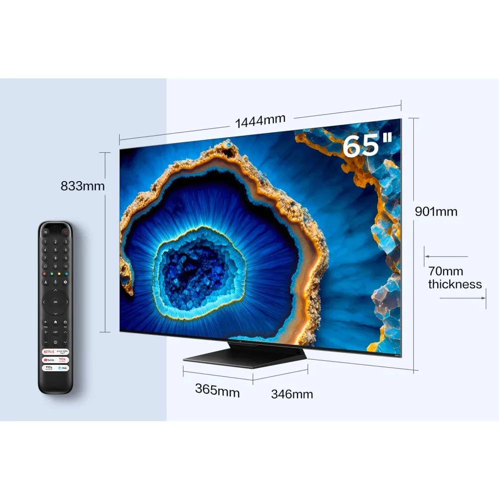 TCL 65C805K 65 Inch C805K 4K UHD HDR QLED Mini LED Smart Google TV 2024