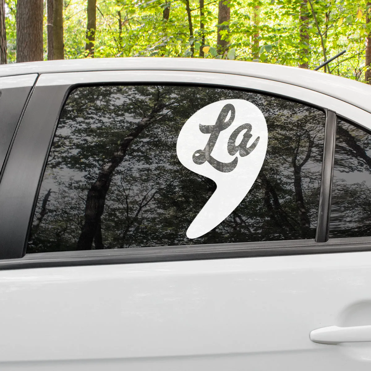 Teesdily | Comma La Decal, Comma La Window Decal Sticker, Car Decals, Car Decal Decoration, Car Decals, American Flag Patriot Decal, Patriot Gift