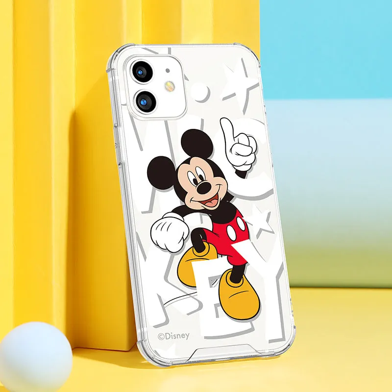 UKA Disney Shockproof Air Cushion TPU PC Clear Back Case Cover