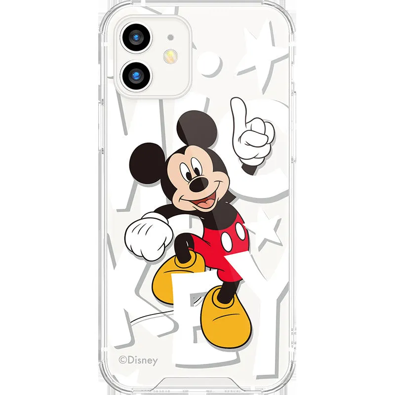 UKA Disney Shockproof Air Cushion TPU PC Clear Back Case Cover