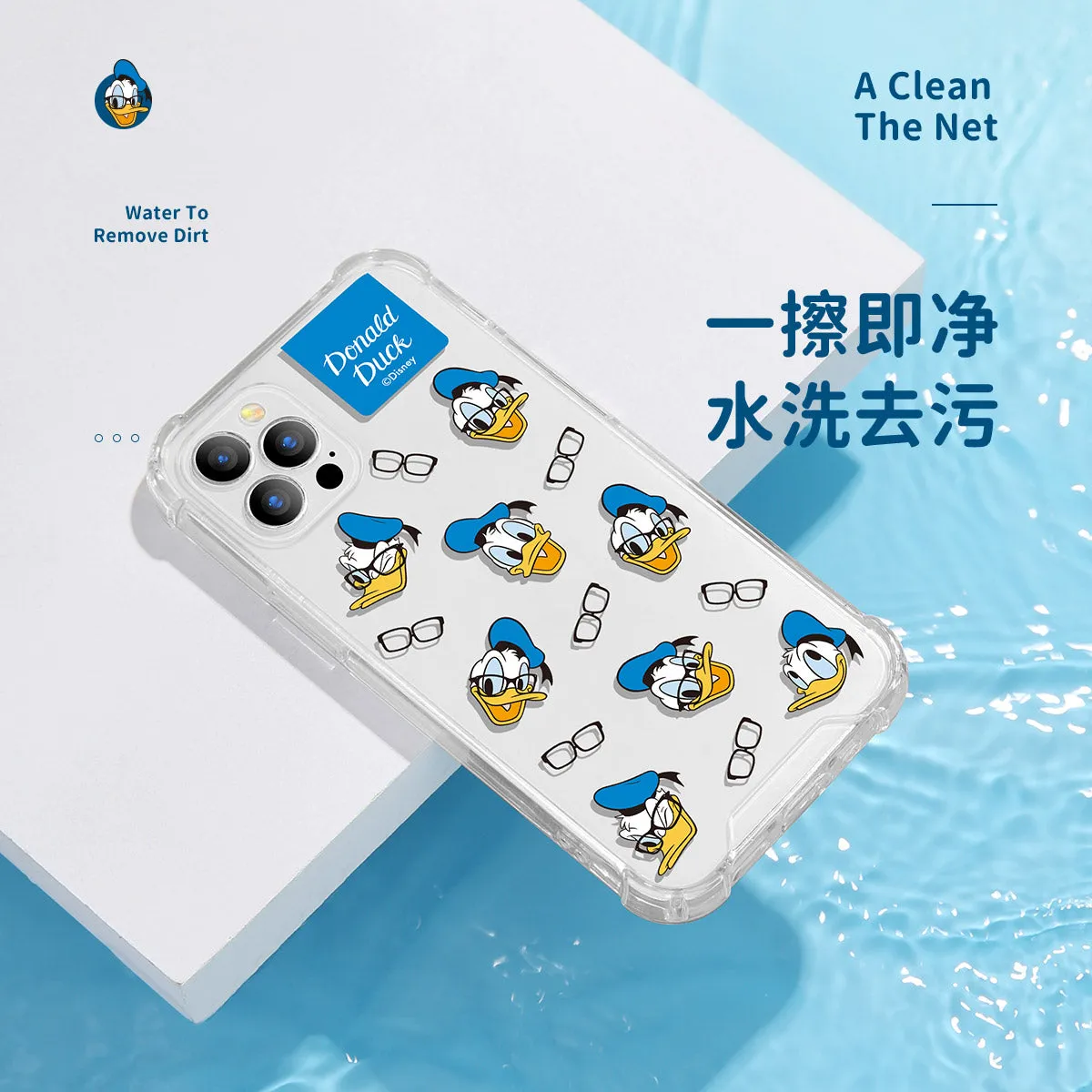 UKA Disney Shockproof Air Cushion TPU PC Clear Back Case Cover