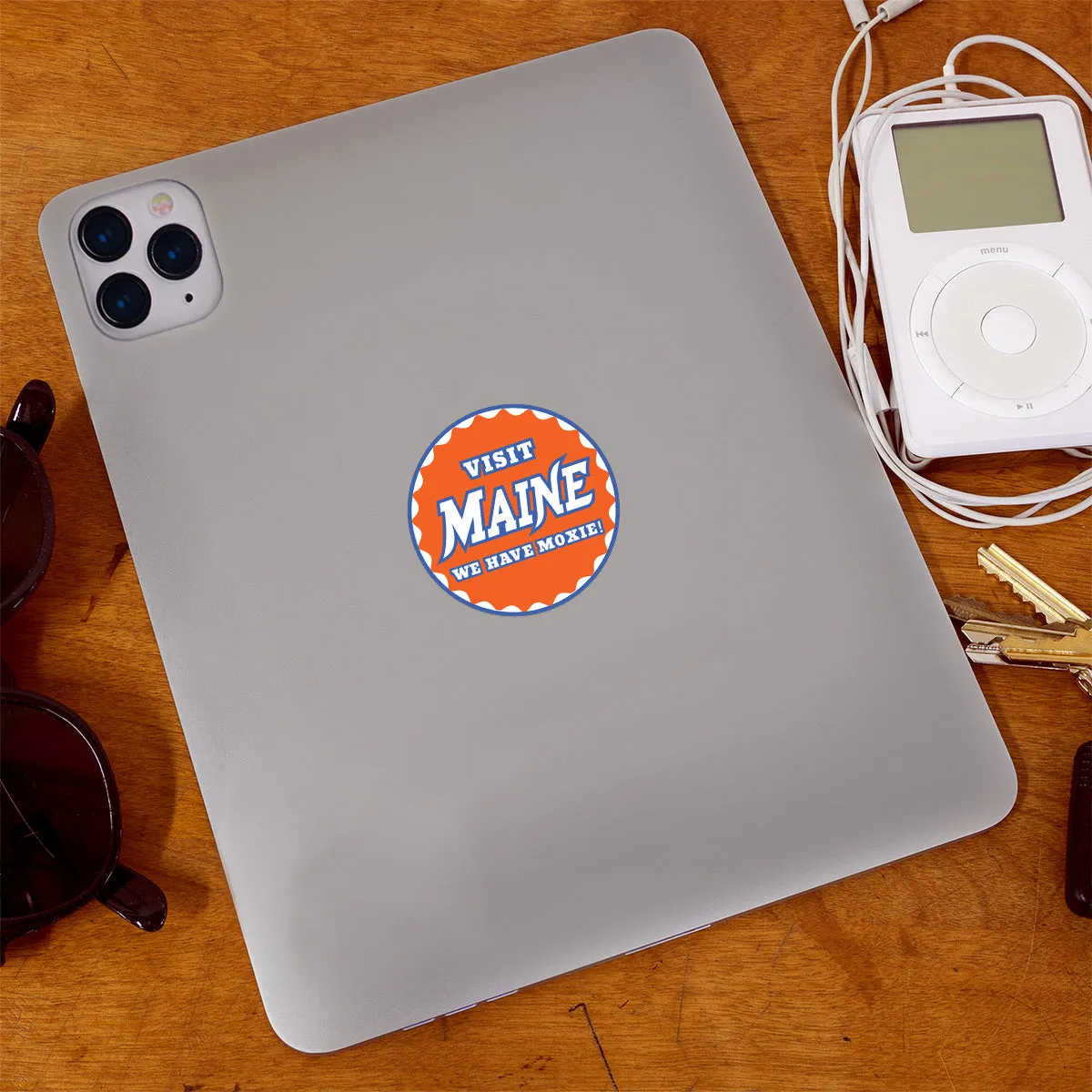 Visit Maine Moxie State Pride Mini Vinyl Sticker