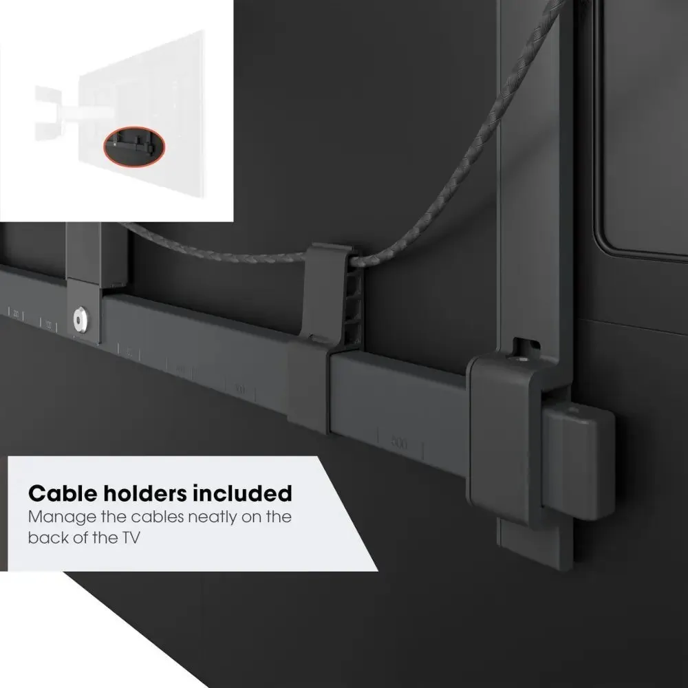 Vogel TVM5645B Full Motion TV Wall Mount for 40" - 77" TVs Max 45 Kg - Black