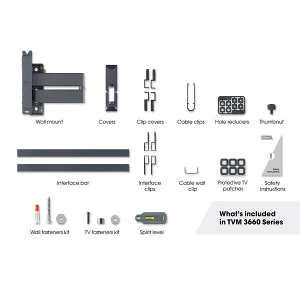 Vogels Comfort TVM 3665 Full-Motion TV Wall Mount Ideal for OLED TVs from 40 to 77 inches
